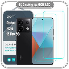 Bộ 2 cường lực Gor trong 2.5D cho Redmi Note 13 Pro 4G - 5G