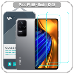 Bộ 2 miếng kính cường lực Gor cho Xiaomi Poco F4 - Redmi K40S , trong suốt cạnh bo 2.5D