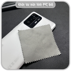 Khăn mịn PVC lau màn hình điện thoại 8x8cm