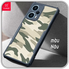 Ốp cho Redmi Note 12 - 12S - 12 Turbo - 12 Pro 4G 5G, Xundd Camouflage 4 góc chống sốc