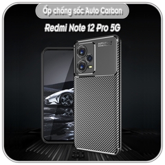 Ốp Redmi Note 12 4G - 12S - 12 Pro - 12 Turbo, chống sốc, Carbon Auto