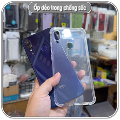 Ốp chống sốc cho Redmi Note 7 - 7 Pro, nhựa dẻo TPU trong che camera