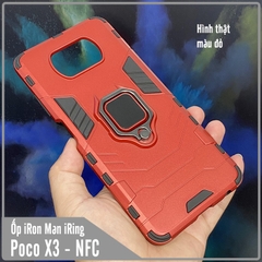 Ốp lưng cho Xiaomi Poco X3 NFC - X3 PRO iRON - MAN IRING Nhựa PC cứng viền dẻo chống sốc