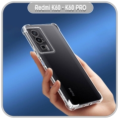 Ốp chống sốc cho Redmi K60 - K60 Pro, nhựa dẻo TPU trong che camera