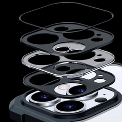 Ốp lưng iPhone 12 Pro Max - 13 Pro Max - 14 Pro Max trong viền nhựa dẻo XunDD