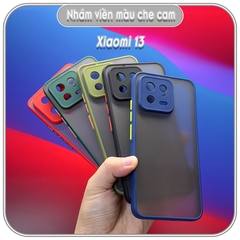 Ốp lưng cho Xiaomi 13 - 13 Pro - 13 Lite (civi 2), nhám viền màu che camera
