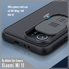 Ốp lưng cho Xiaomi Mi 11 Nillkin CamShield che camera