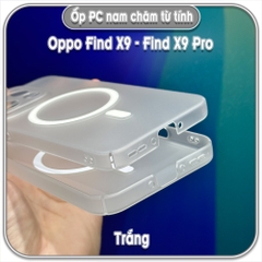 Ốp PC mỏng cho Oppo Find X9 - Find X9 Pro, có nam châm sạc từ tính