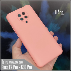 Ốp lưng cho Poco F2 Pro - Redmi K30 Pro - K30 Ultra, nhựa TPU dẻo màu lót nhung che camera