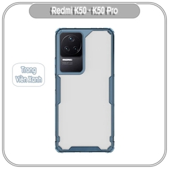 Ốp lưng cho Xiaomi Redmi K50 - K50 Pro, trong suốt Nillkin NATURE Pro