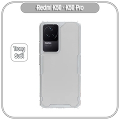 Ốp lưng cho Xiaomi Redmi K50 - K50 Pro, trong suốt Nillkin NATURE Pro
