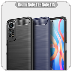 Ốp lưng Xiaomi Redmi Note 11 - Note 11S, vân phay xước, hạn chế bám vân tay, 4 góc chống sốc