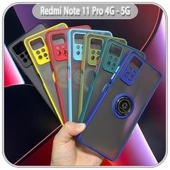 Ốp lưng Xiaomi Redmi Note 11 Pro 4G 5G / Note 12 Pro 4G nhám iRing che camera viền màu