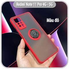 Ốp lưng Xiaomi Redmi Note 11 Pro 4G 5G / Note 12 Pro 4G nhám iRing che camera viền màu