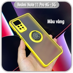 Ốp lưng Xiaomi Redmi Note 11 Pro 4G 5G / Note 12 Pro 4G nhám iRing che camera viền màu