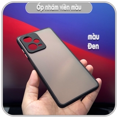 Ốp cho Redmi Note 12 4G - Note 12 Pro 5G, nhám viền màu che camera