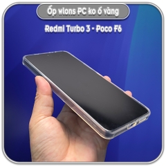 Ốp chống sốc wlons cho Redmi Turbo 3 - Poco F6, lưng PC không ố vàng