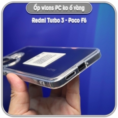 Ốp chống sốc wlons cho Redmi Turbo 3 - Poco F6, lưng PC không ố vàng