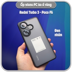 Ốp chống sốc wlons cho Redmi Turbo 3, lưng PC không ố vàng