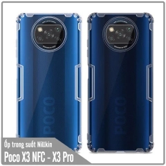 Ốp lưng cho Xiaomi Poco X3 NFC - X3 PRO TPU trong suốt Nillkin NATURE