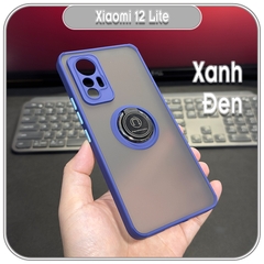 Ốp lưng Xiaomi 12 Lite 5G, nhám iRing che camera viền màu