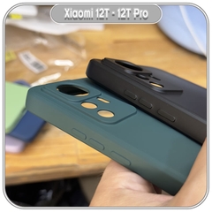 Ốp cho Xiaomi 12T - 12T Pro, Choice viền vuông nhựa TPU dẻo màu, lót nhung che camera