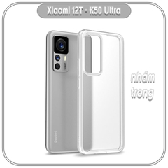 Ốp chống sốc wlons cho Xiaomi 12T - Redmi K50 Ultra, lưng PC không ố vàng