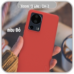 Ốp lưng cho Xiaomi 13 Lite - Civi 2 Super Frosted Shield Pro nhựa PC cứng Nillkin