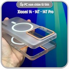 Ốp PC mỏng cho Xiaomi 14 - 14T - 14T Pro, có nam châm sạc từ tính