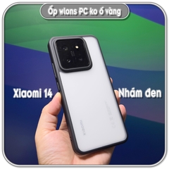 Ốp chống sốc wlons cho Xiaomi 14, lưng PC không ố vàng