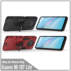 Ốp lưng cho Xiaomi Mi 10T Lite - Redmi Note 9 Pro 5G iRON MAN IRING Nhựa PC cứng viền dẻo chống sốc