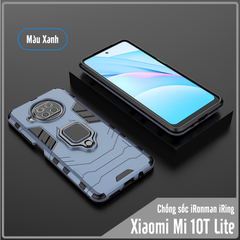 Ốp lưng cho Xiaomi Mi 10T Lite - Redmi Note 9 Pro 5G iRON MAN IRING Nhựa PC cứng viền dẻo chống sốc