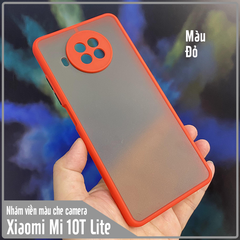 Ốp lưng cho Xiaomi Mi 10T Lite - Redmi Note 9 Pro 5G nhám viền màu che camera