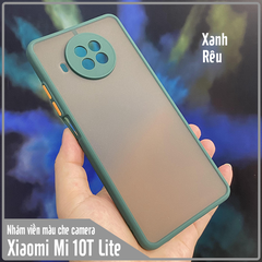 Ốp lưng cho Xiaomi Mi 10T Lite - Redmi Note 9 Pro 5G nhám viền màu che camera