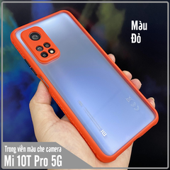 Ốp lưng cho Xiaomi Mi 10T Pro 5G trong viền màu che camera 4 Gốc chống sốc