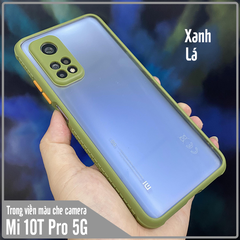 Ốp lưng cho Xiaomi Mi 10T Pro 5G trong viền màu che camera 4 Gốc chống sốc