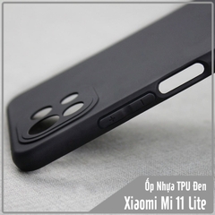 Ốp lưng cho Xiaomi Mi 11 Lite TPU dẻo đen nhám, che Camera