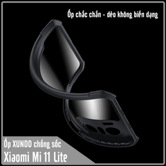 Ốp lưng cho Xiaomi Mi 11 Lite chống sốc trong viền nhựa dẻo XunDD