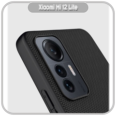 Ốp lưng cho Xiaomi Mi 12 Lite mặt lưng Vải Nillkin viền nhựa TPU dẻo