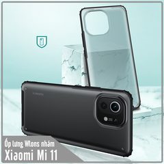 Ốp lưng cho Xiaomi Mi 11 nhám viền màu WLONS