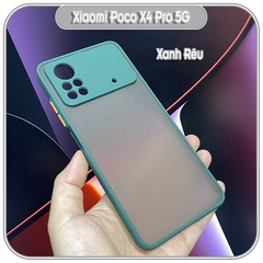 Ốp lưng cho Xiaomi Poco X4 Pro 5G nhám viền màu che camera