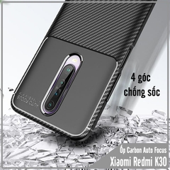 Ốp lưng Xiaomi Redmi K30 chống sốc Carbon Auto Focus