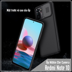 Ốp lưng cho Xiaomi Redmi Note 10 4G - Redmi Note 10S Nillkin CamShield che camera