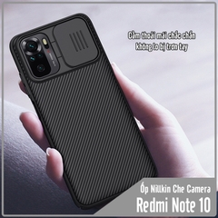 Ốp lưng cho Xiaomi Redmi Note 10 4G - Redmi Note 10S Nillkin CamShield che camera