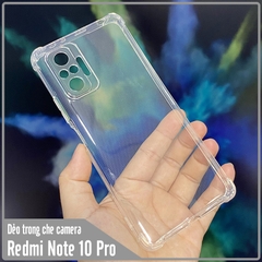 Ốp lưng cho Xiaomi Redmi Note 10 Pro TPU Trong Suốt Che Camera