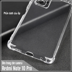 Ốp lưng cho Xiaomi Redmi Note 10 Pro TPU Trong Suốt Che Camera