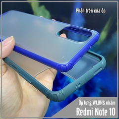 Ốp lưng chống sốc cho Xiaomi Redmi Note 10 4G - Redmi Note 10S nhám viền màu WLONS