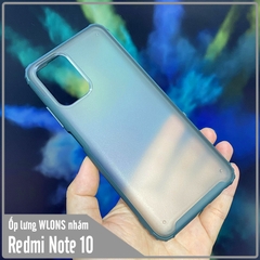 Ốp lưng chống sốc cho Xiaomi Redmi Note 10 4G - Redmi Note 10S nhám viền màu WLONS