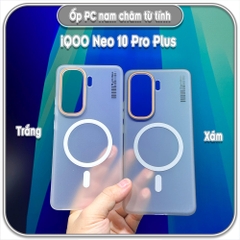 Ốp PC mỏng cho iQOO Neo 10 Pro Plus, có nam châm sạc từ tính