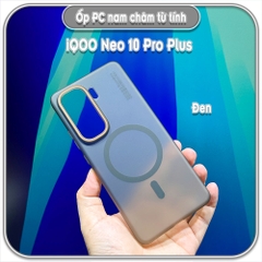 Ốp PC mỏng cho iQOO Neo 10 Pro Plus, có nam châm sạc từ tính
